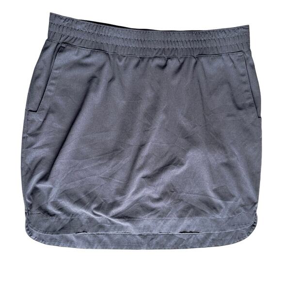 Duluth Trading Co Skort Women's Sz 12 Gray Nylon Pockets Stretch Hiking Outdoor - Picture 1 of 4